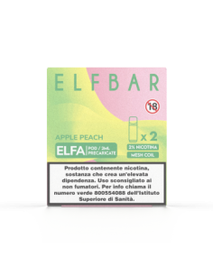 Elfbar Elfa 2ml Prefilled Pod Apple Peach (2 pezzi)