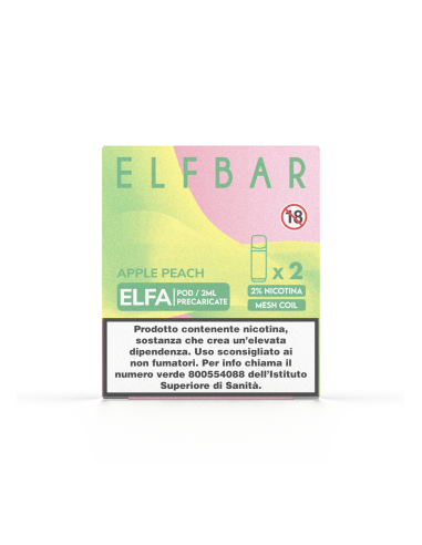 Elfbar Elfa 2ml Prefilled Pod Apple Peach (2 pezzi)