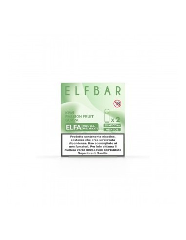 Elfbar Elfa 2ml Prefilled Pod Kiwi Passion Fruit Guava (2 pezzi)