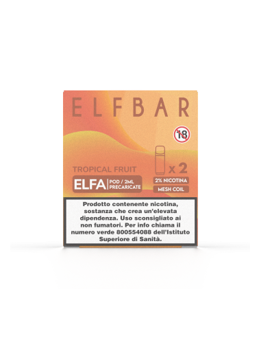 Elfbar Elfa 2ml Prefilled Pod Tropical Fruit (2 pezzi)