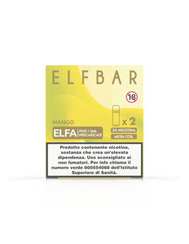 Elfbar Elfa 2ml Prefilled Pod Mango (2 pezzi)