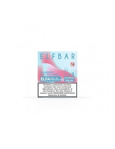 Elfbar Elfa 2ml Prefilled Pod Blueberry Cotton Candy (2 pezzi)