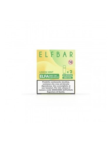 Elfbar Elfa 2ml Prefilled Pod Lemon Mint (2 pezzi)