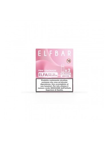 Elfbar Elfa 2ml Prefilled Pod Pink Lemonade (2 pezzi)
