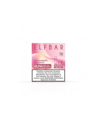 Elfbar Elfa 2ml Prefilled Pod Strawberry Ice Cream (2 pezzi)