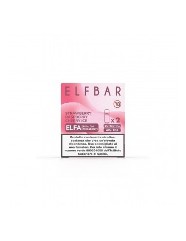 Elfbar Elfa 2ml Prefilled Pod Strawberry Raspberry Cherry Ice (2 pezzi)