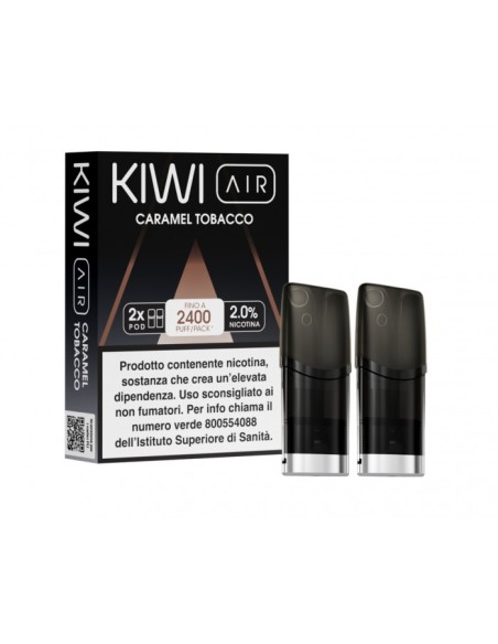 KIWI AIR POD CARAMEL TOBACCO - 2 PEZZI