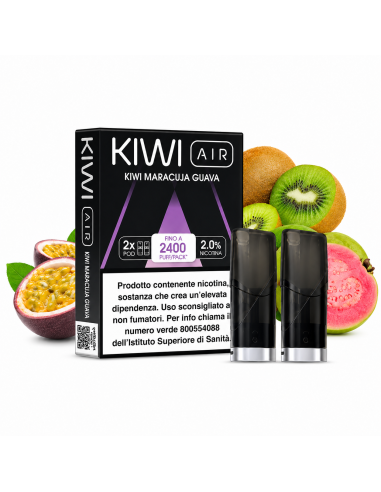 KIWI AIR POD KIWI MARACUJA GUAVA - 2 PEZZI