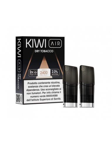 KIWI AIR POD DRY TOBACCO - 2 PEZZI