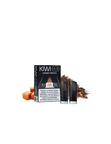 KIWI AIR POD CARAMEL TOBACCO - 2 PEZZI