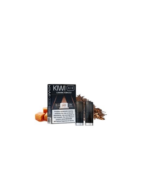 KIWI AIR POD CARAMEL TOBACCO - 2 PEZZI