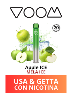 VOOM Mesh Mini Sigaretta Elettronica Usa e Getta - Apple ICE (Mela ICE) - 20mg/ml