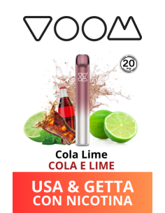 VOOM Mini Mesh Sigaretta Elettronica Usa e Getta - Cola Lime - 20mg/ml