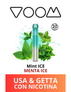 VOOM Mini Mesh Sigaretta Elettronica Usa e Getta - Mint ICE (Menta Ghiacciata) - 20mg/ml