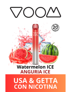 VOOM Mini Mesh Sigaretta Elettronica Usa e Getta - Watermelon ICE (Anguria Ghiacciata) - 20mg/ml