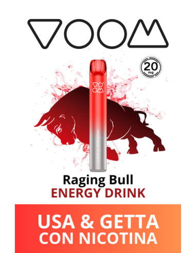 VOOM Mini Mesh Sigaretta Elettronica Usa e Getta - Energy Drink - 20mg/ml