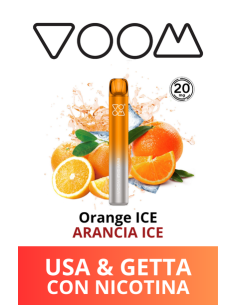 VOOM Mini Mesh Sigaretta Elettronica Usa e Getta - Orange ICE (Arancia Ghiacciata) - 20mg/ml